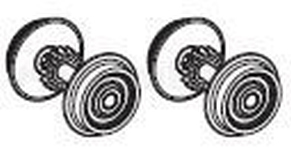 PIKO ET52600-43 - H0 - Radsatz mit Haftreifen (2 Stück) - DC
